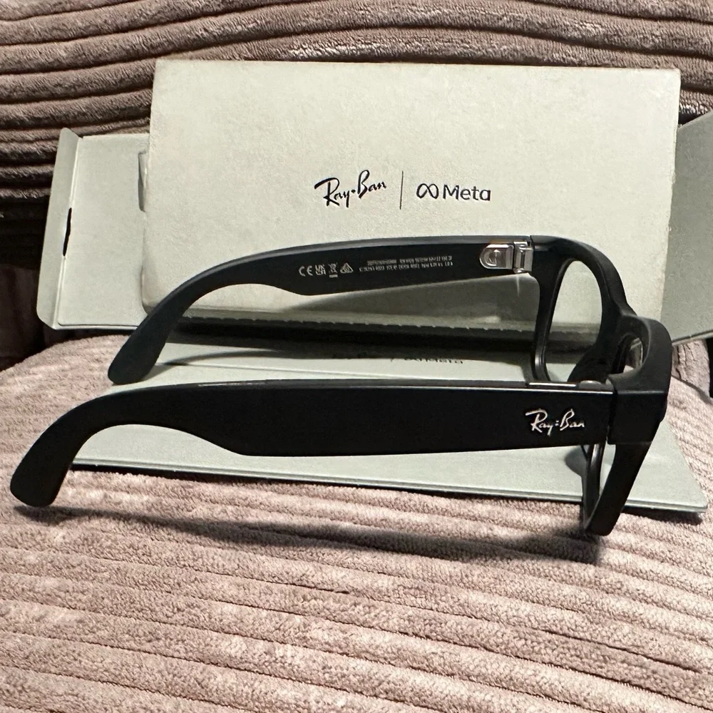 Ray-Ban Black Glasses with Brown Case